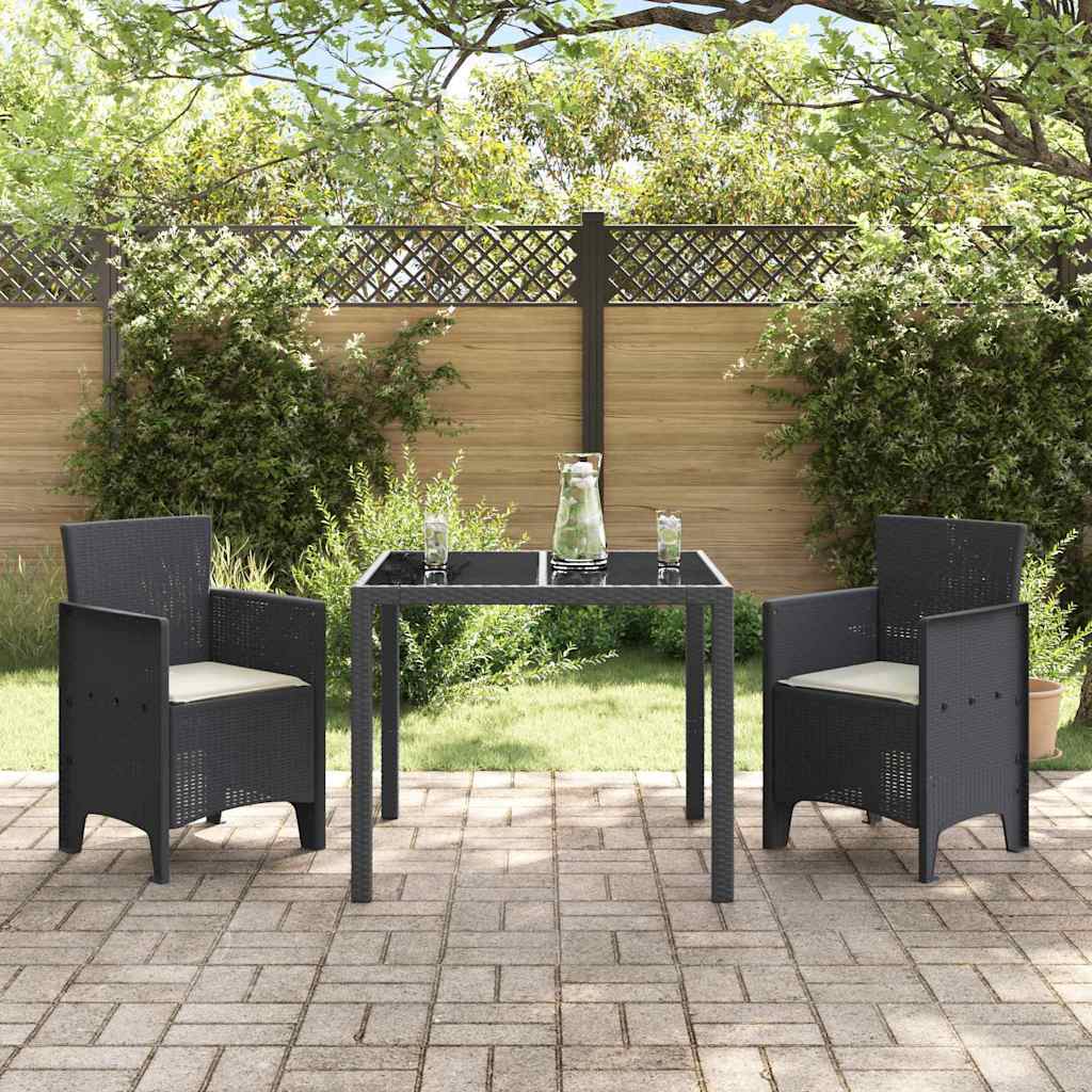 Garden Chair 2 pcs Anthracite 53 x 49 x 85 cm PP